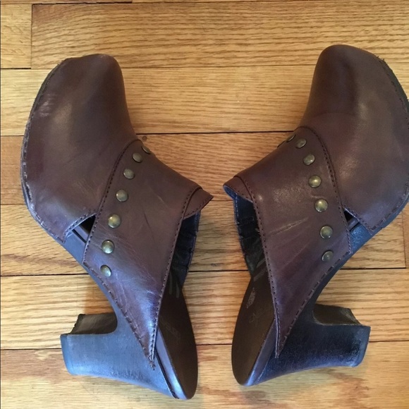Dansko Heels Studded Clog Size 37 Brown - Picture 5 of 7